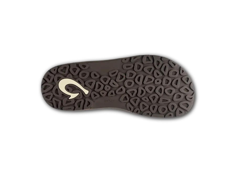 OluKai Ohana Heren Slipper Dark Wood/Dark Wood