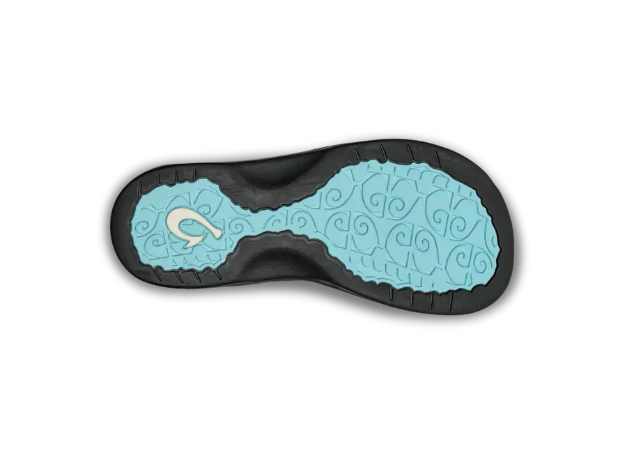 OluKai Ohana Dames Slipper Sea Glass/Black