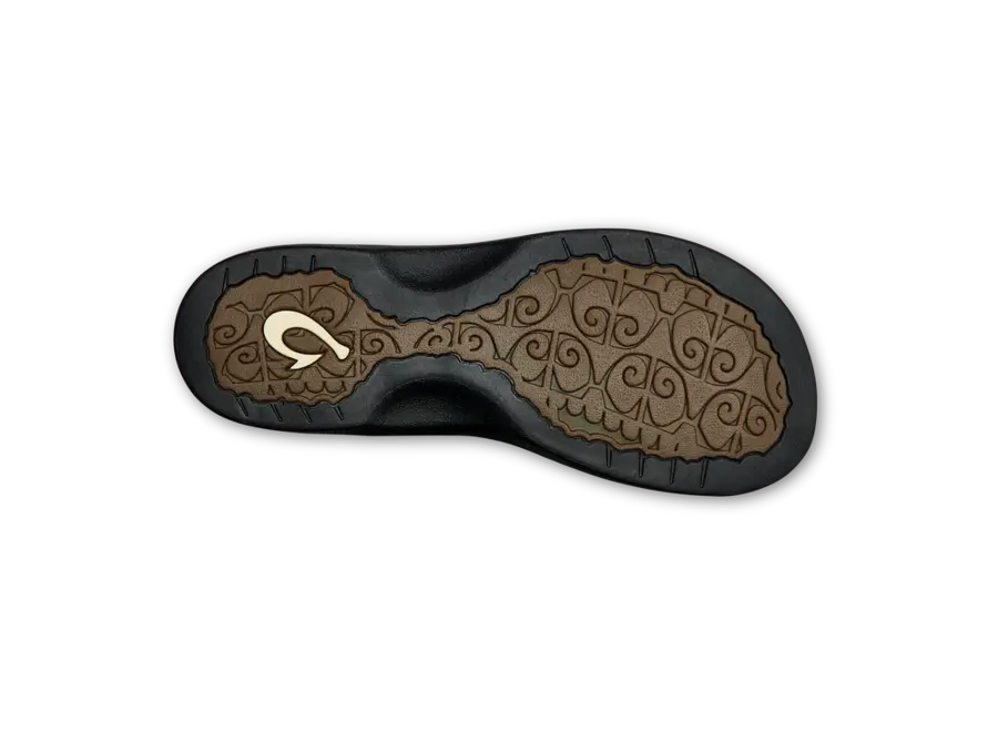 OluKai Ohana Dames Slipper Black/Black