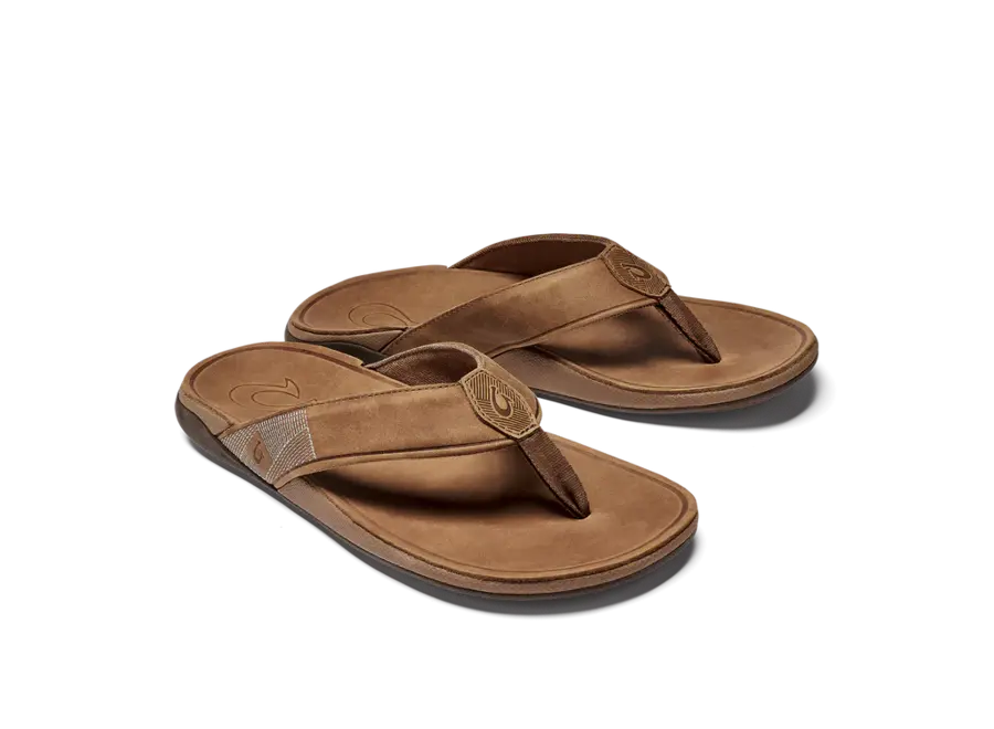OluKai Tuahine Heren Slipper Toffee/Toffee