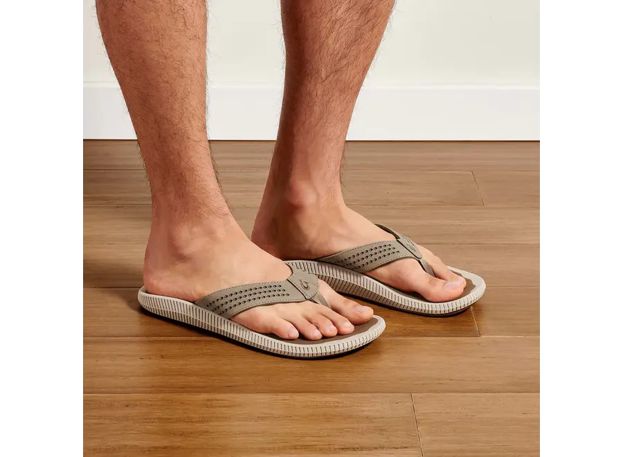 OluKai Ulele Heren Slipper Clay/Mustang