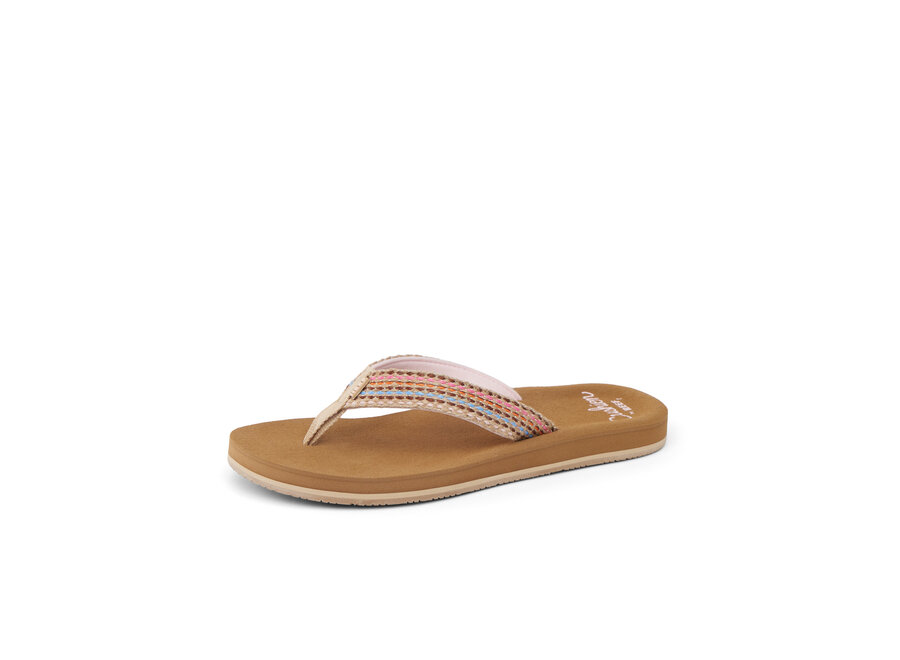 Reef Baja Elana Slipper Brown/Pink
