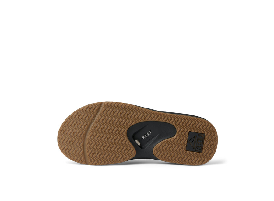 Reef Fanning Slipper Black/Silver