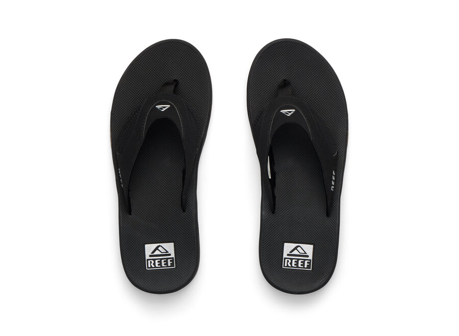 Reef Fanning Slipper Black/Silver