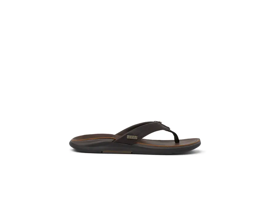 Leather Slipper Offshore Dark Brown