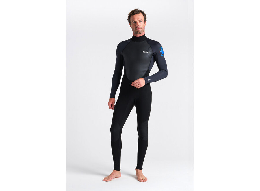 C-Skins Element 3/2 Mens Wetsuit Black/Anthracite/Cyan