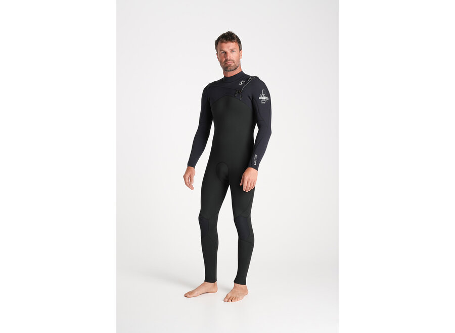 C-Skins NuWave Session 4/3 Mens Wetsuit Black/Silver