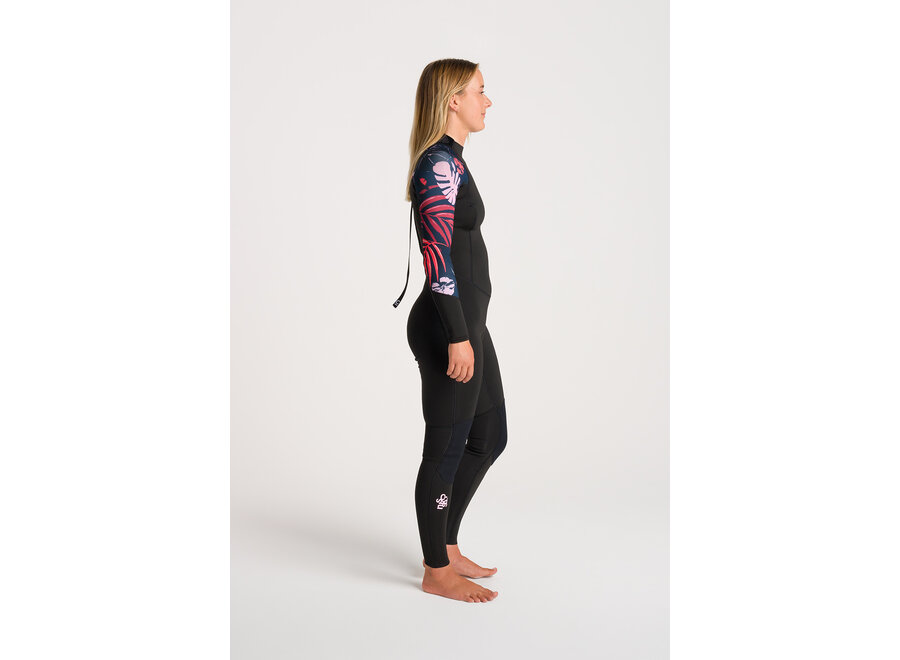 C-Skins NuWave Solace Lite 3/2 Womens Wetsuit Black/Tropical