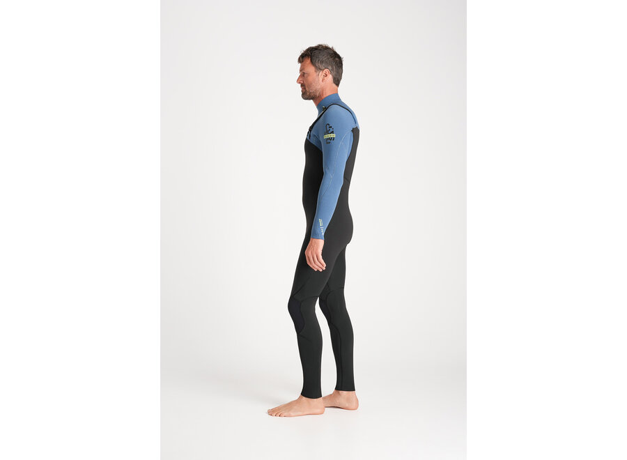 C-Skins NuWave Session 3/2 Mens Wetsuit Black/Steel Blue