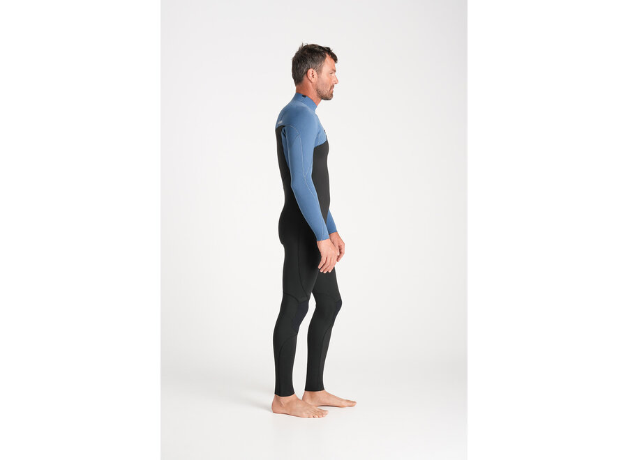 C-Skins NuWave Session 3/2 Mens Wetsuit Black/Steel Blue
