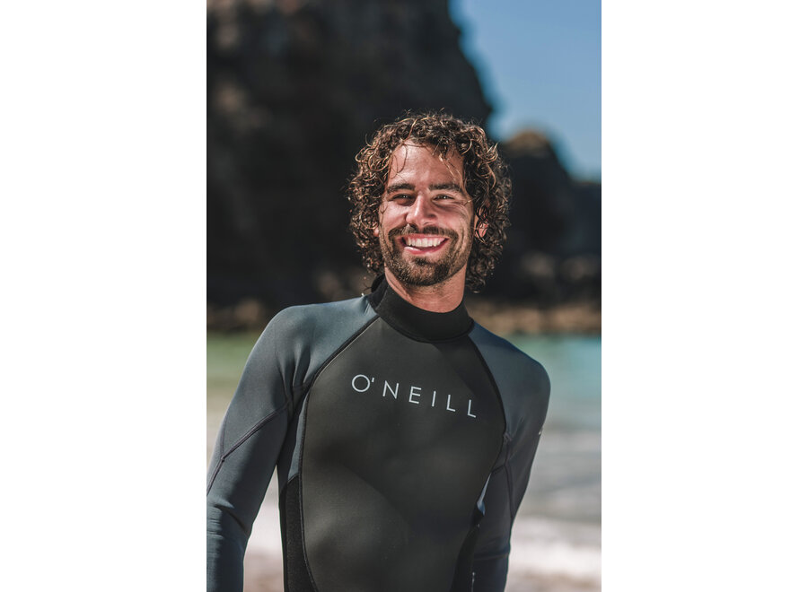 O’Neill Reactor 2 3/2 Back Zip Wetsuit Black/Graphite