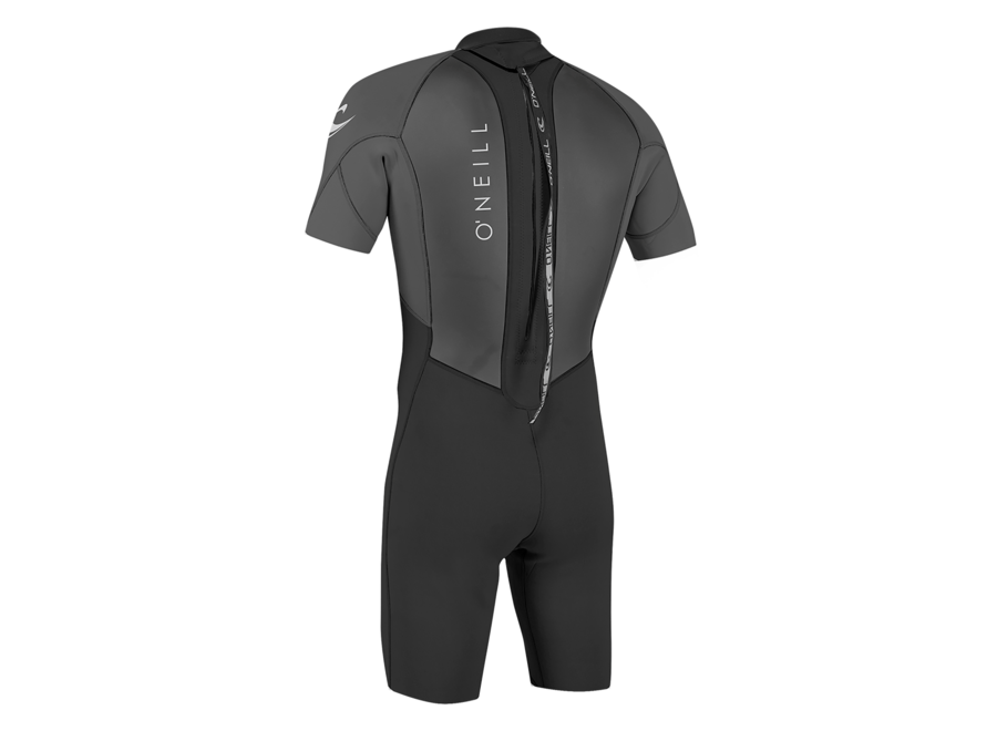 O’Neill Reactor 2 2mm Back Zip Shorty Wetsuit Black/Graphite