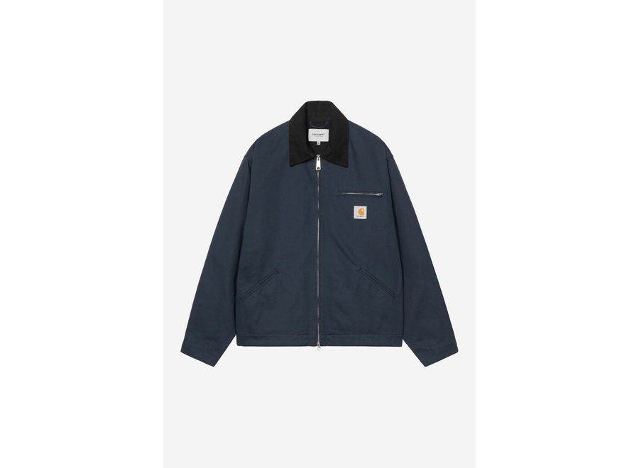 Carhartt WIP OG Detroit Jacket 'Moraga' Twill Deep Night / Black Rinsed