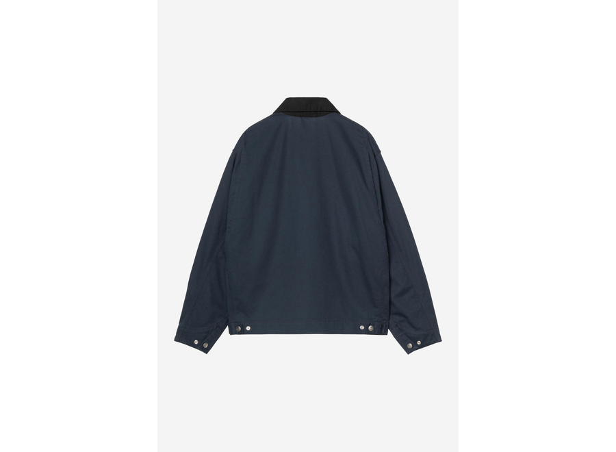 Carhartt WIP OG Detroit Jacket 'Moraga' Twill Deep Night / Black Rinsed