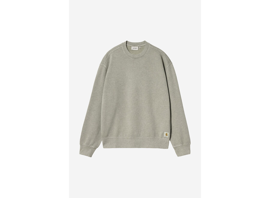 Carhartt WIP Caspian Sweat Garment Dyed Shady Green Heather