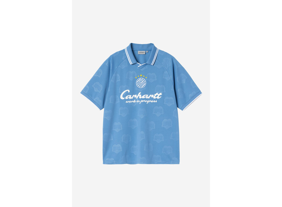 S/S Terrace Football T-Shirt Heart Train Jacquard, Curacao