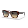 Ray-Ban State Street Havana On Transparent Pink