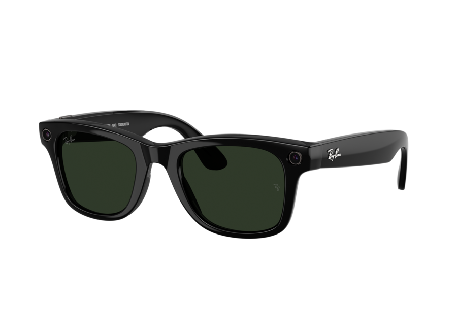Wayfarer Shiny Black / Clear / Graphite Green