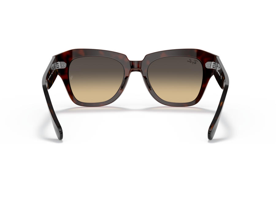 Ray-Ban State Street Havana On Transparent Pink