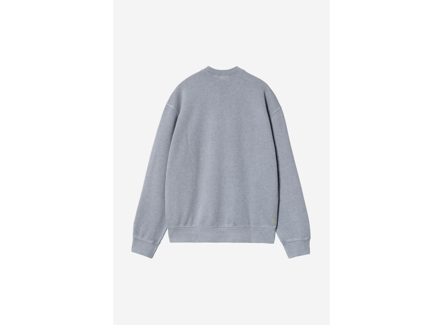 Carhartt WIP Caspian Sweat Garment Dyed Shady Blue Heather