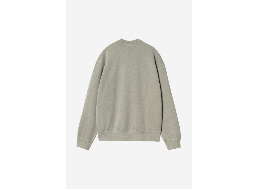 Carhartt WIP Caspian Sweat Garment Dyed Shady Green Heather