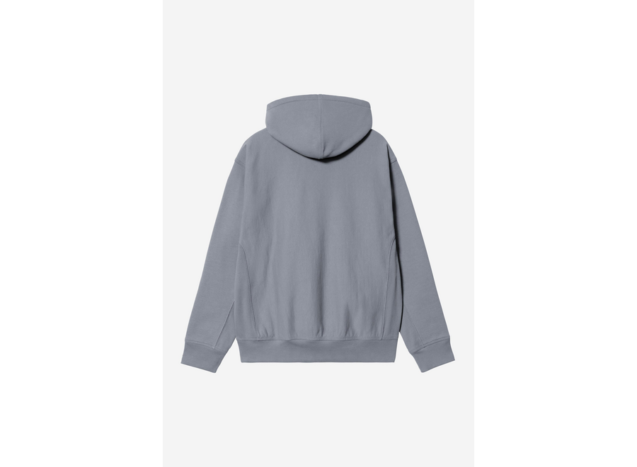 Carhartt WIP Hooded American Script Sweat Shady Blue