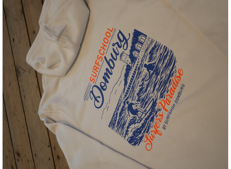 Sportshop Domburg Retro Hoodie Off White