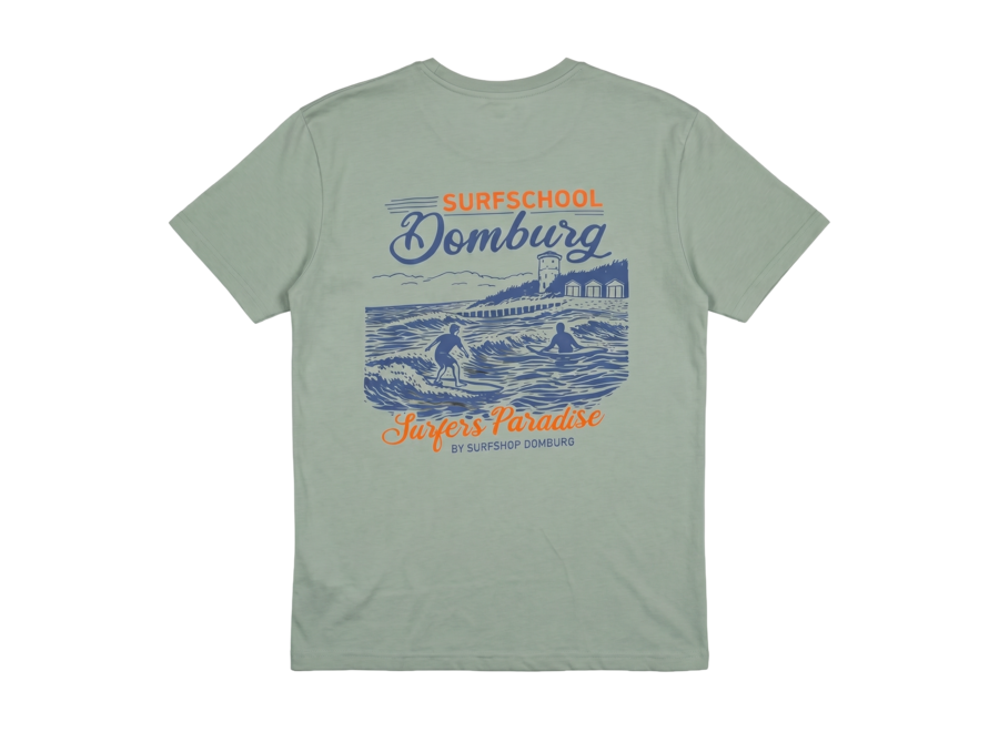 Sportshop Domburg Retro T-shirt Sage