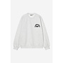 Carhartt WIP Arch Script Sweat Stone Washed Ash Heather / Dark Navy