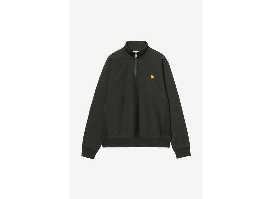 Carhartt WIP Half Zip American Script Sweat Raven