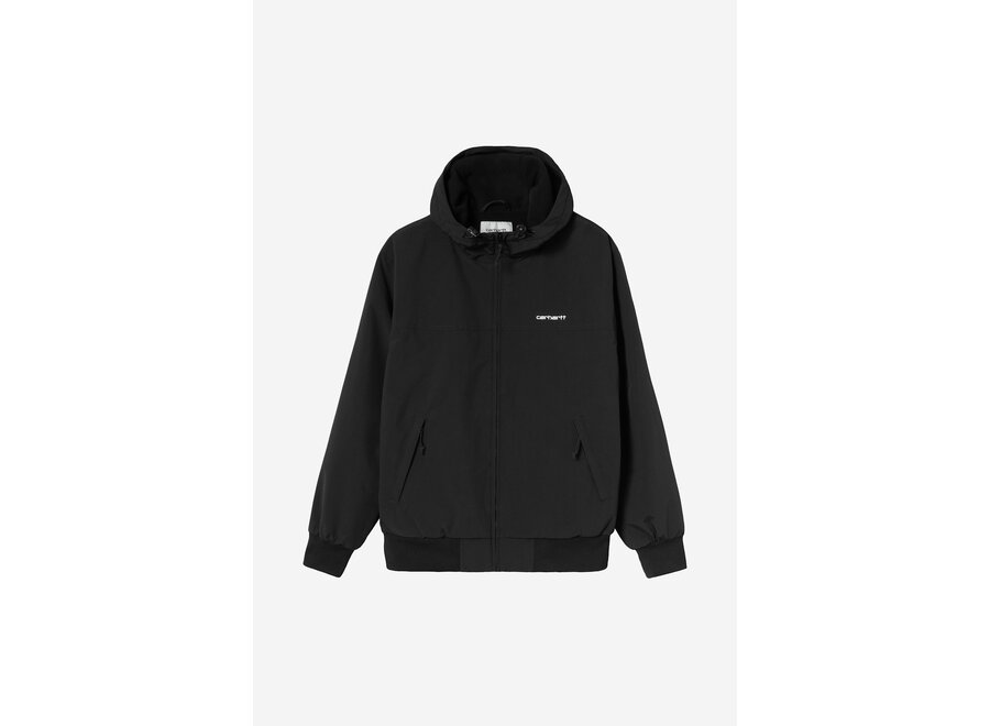Carhartt WIP Hooded Sail Jacket Black / White