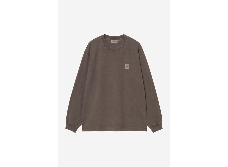 Carhartt WIP L/S Vista T-Shirt Garment Dyed Tobacco