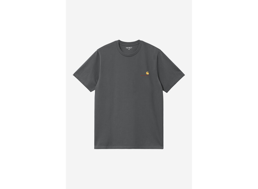 S/S American Script T-Shirt Graphite