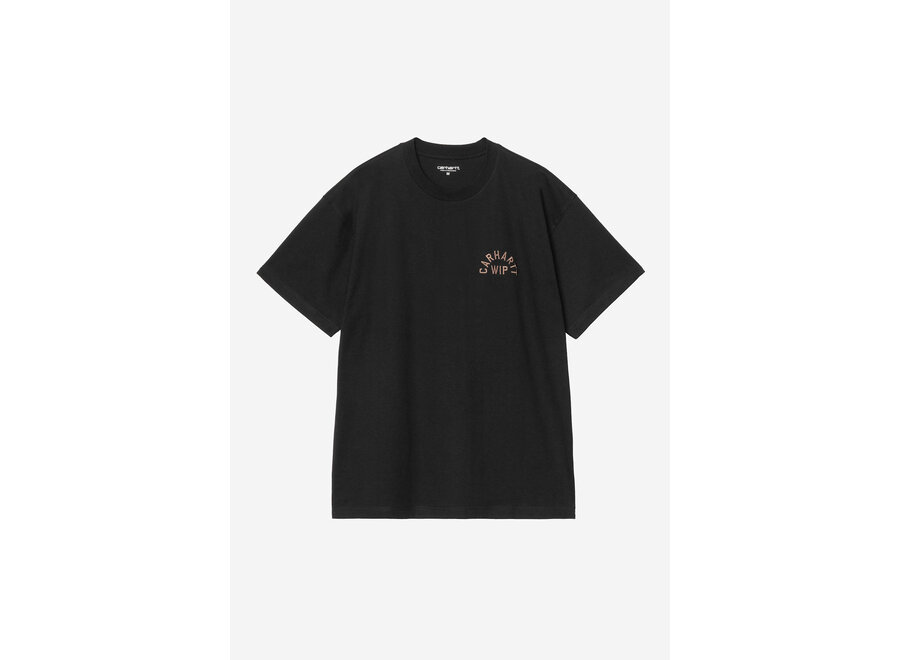 Carhartt WIP S/S Arch Script T-Shirt Black / Wip H Brown