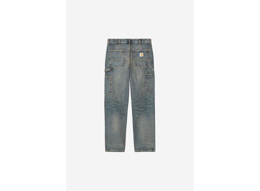 Carhartt WIP Single Knee Pant Blue Worn Used Wash