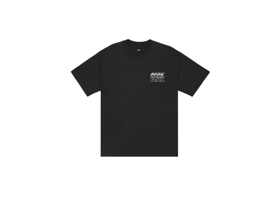 Obey Top Secret T-shirt Vintage Black
