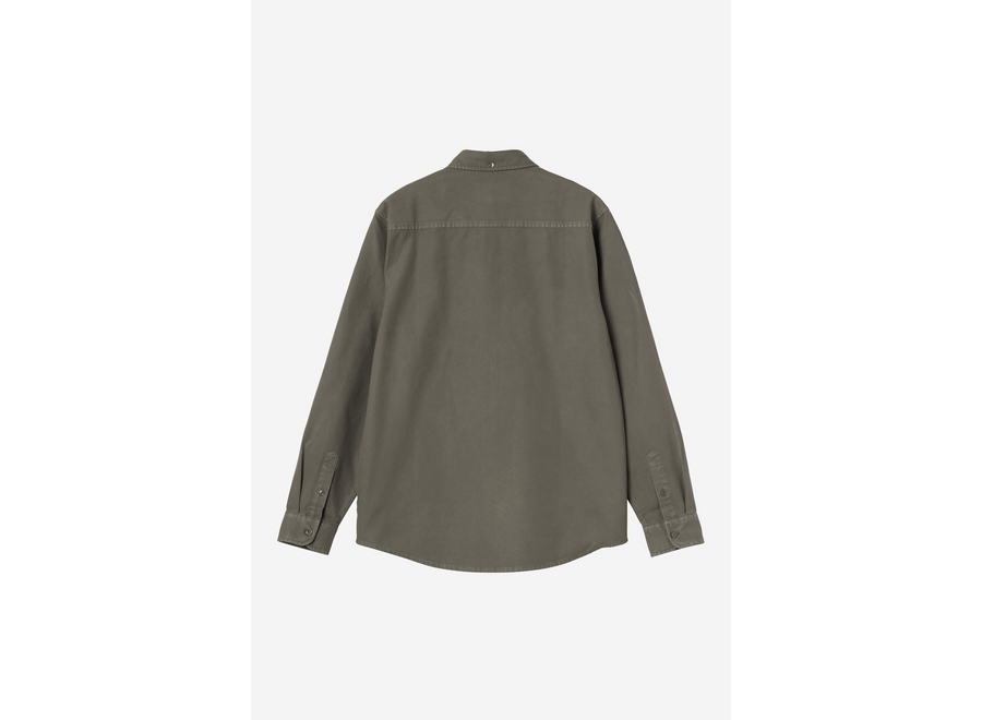 Carhartt WIP L/S Bolton Shirt Garment Dyed Shungite