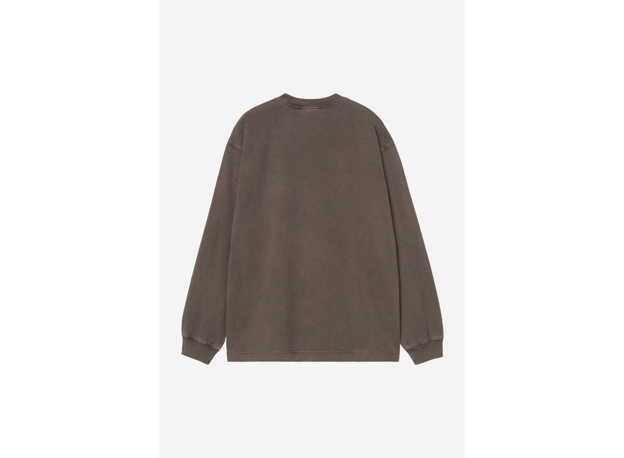 Carhartt WIP L/S Vista T-Shirt Garment Dyed Tobacco