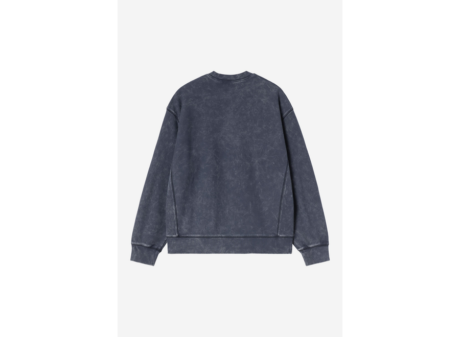 Carhartt WIP Lambert Sweat Moon Wash Dark Navy