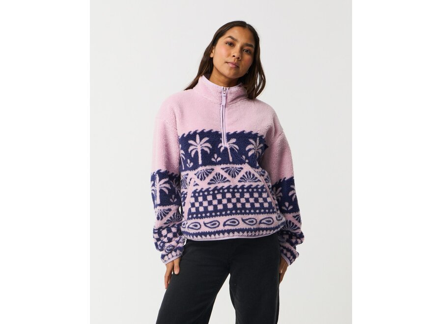 Rip Curl Bossa Nova 1/4 Zip Polar Fleece Lilac