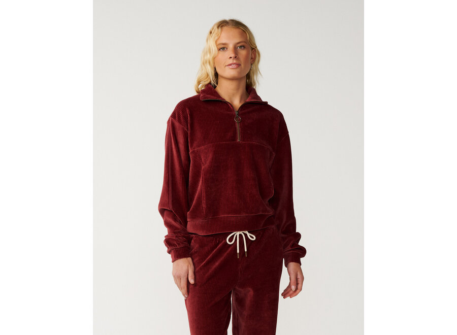 Rip Curl Cosy 3/4 Zip Dark Plum