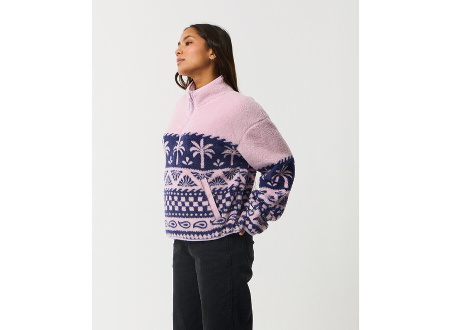 Rip Curl Bossa Nova 1/4 Zip Polar Fleece Lilac