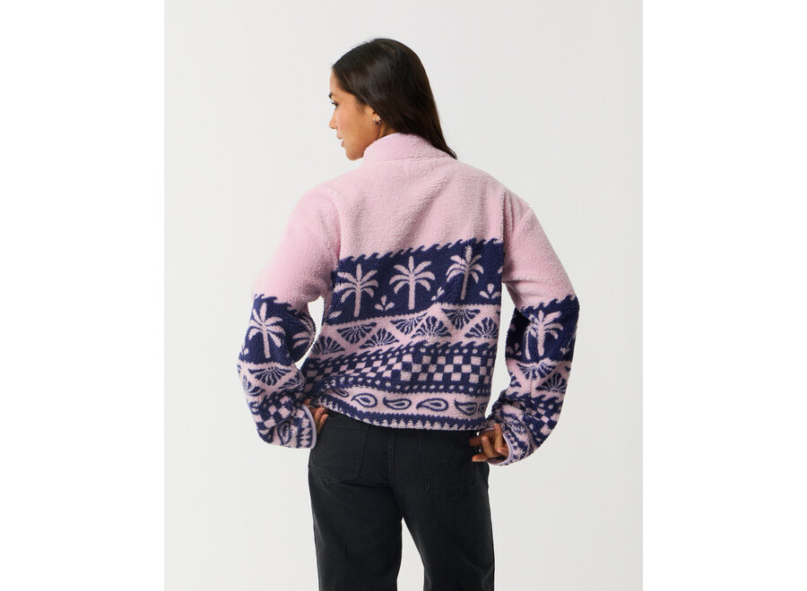Rip Curl Bossa Nova 1/4 Zip Polar Fleece Lilac