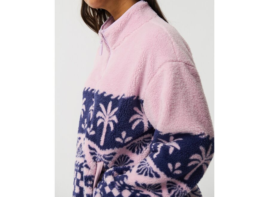 Rip Curl Bossa Nova 1/4 Zip Polar Fleece Lilac