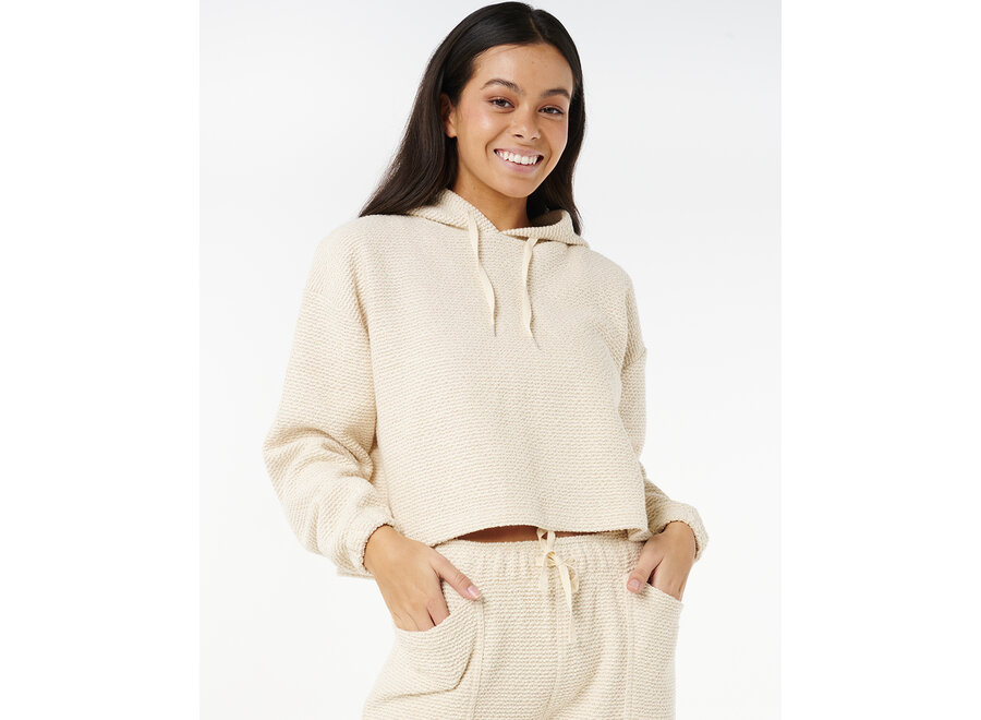 Rip Curl Cala Nights Textured Hood Natural