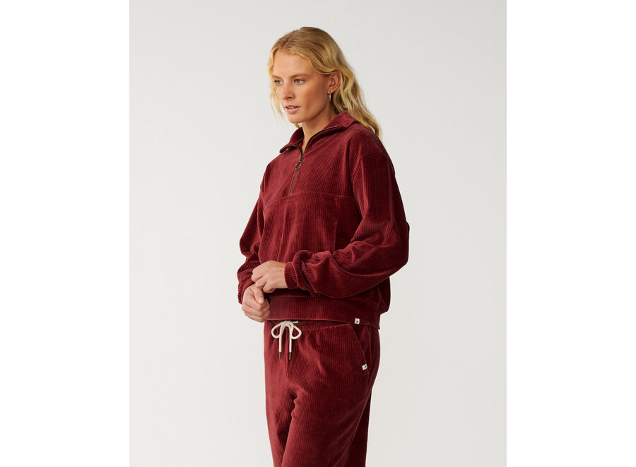 Rip Curl Cosy 3/4 Zip Dark Plum