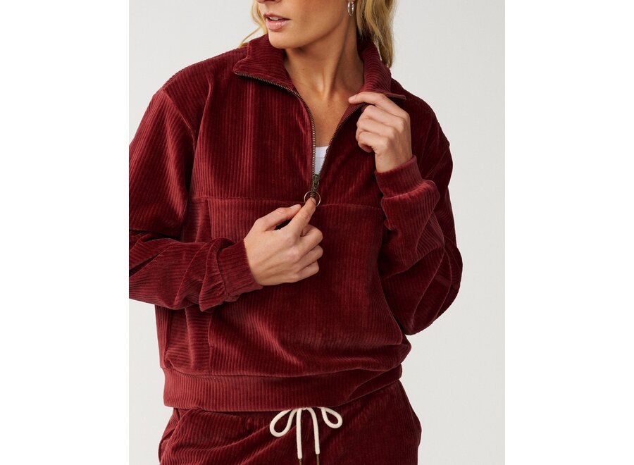 Rip Curl Cosy 3/4 Zip Dark Plum