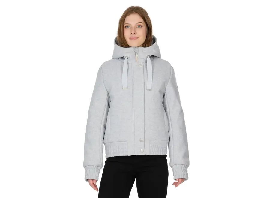 Dexie Felt Jacket Light Grey