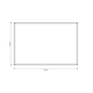 PVC dekzeil 200 x 300 cm - Wit
