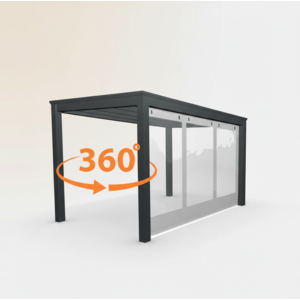Verandazeil op maat | 3D Configurator